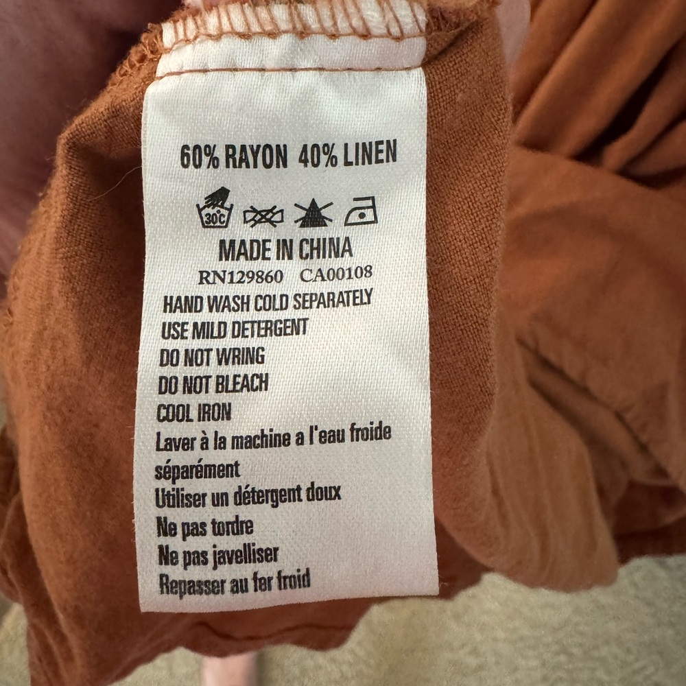 Rhythm Rust Brown Smocked Maxi Dress with Adjustable Spaghetti Straps - Picture 4 of 4